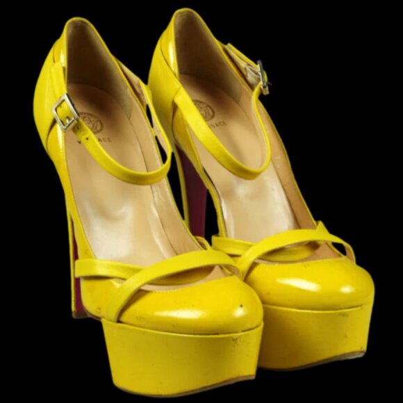 VERSACE Leather Platform Heel - Picture 2 of 6